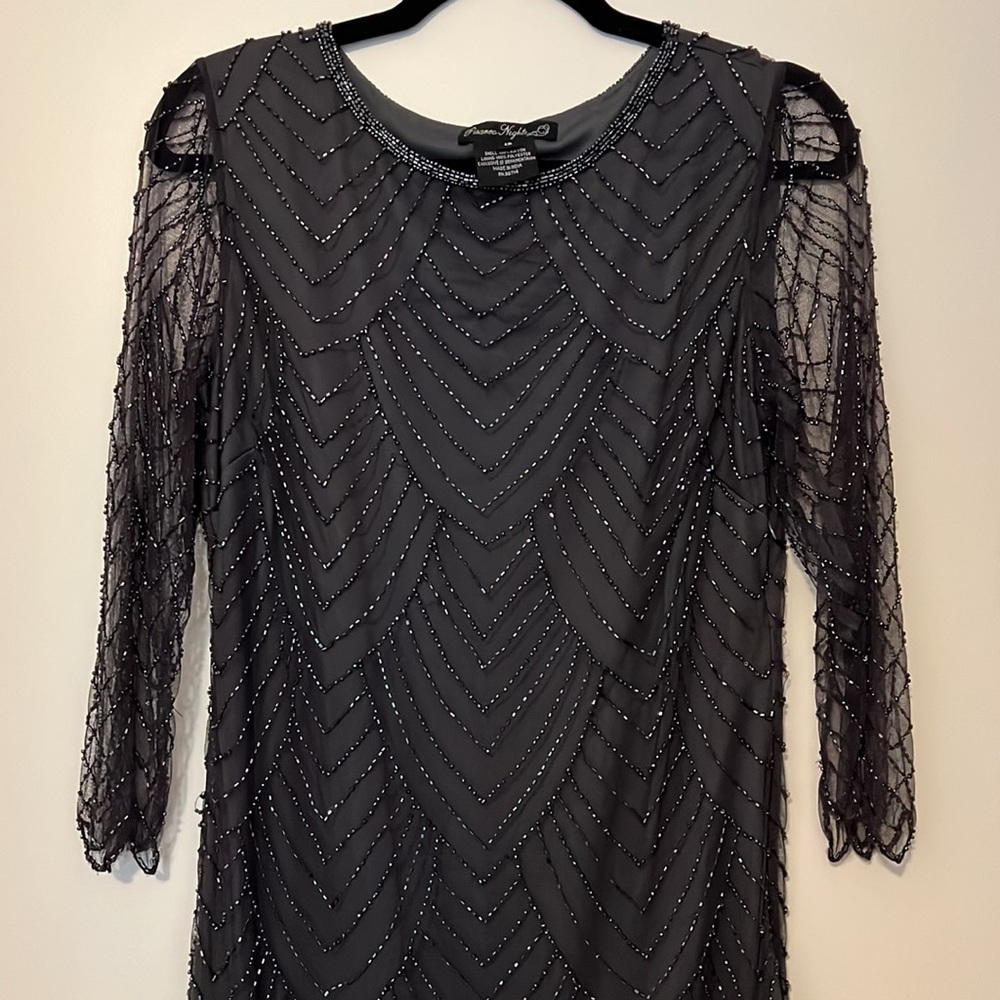 Pisarro Nights Dusty Purple Beaded Dress